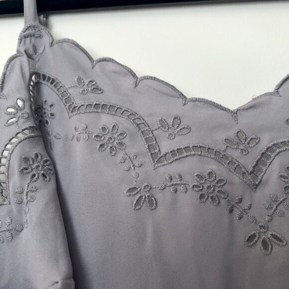 Torrid Lavender Georgette Lace Trim Cami Top – Size 0 (Large 12/14) - Picture 4 of 8